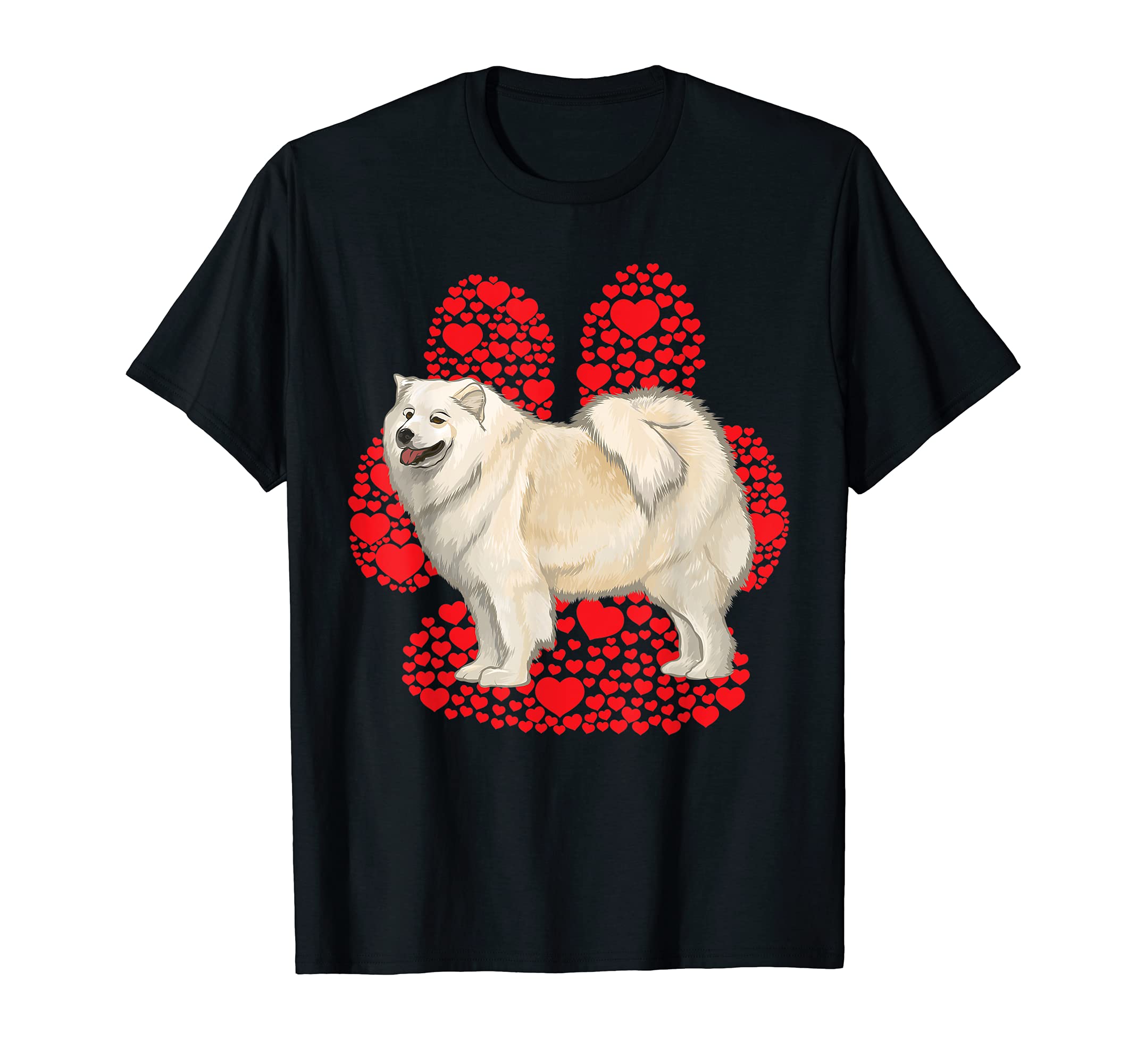Samoyed Valentines Day Dog Love Paw T-Shirt
