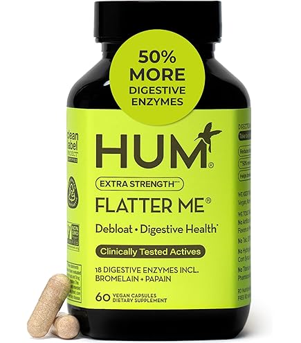 HUM Flatter Me GLP-1 Fiber Daily Cleanse Detox Bundle – Appetite Control, Bloating Relief, Clear Skin, Gut Health & Natural Detox with Zinc, Spirulina & Herbs for Women & Men