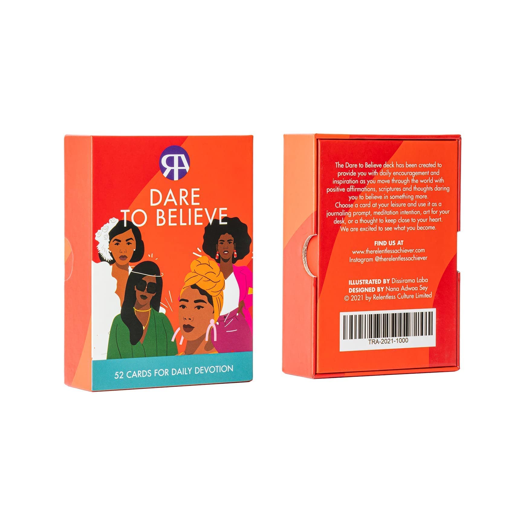 Dare to Believe affirmation card deck - 52 cards with Bible verses, affirmations, quotes from African personalities and mindfulness exercises