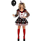 Morph Scary Clown Costume Womens Halloween Costumes For Womens Clown Costume Jester Halloween Outfit Women