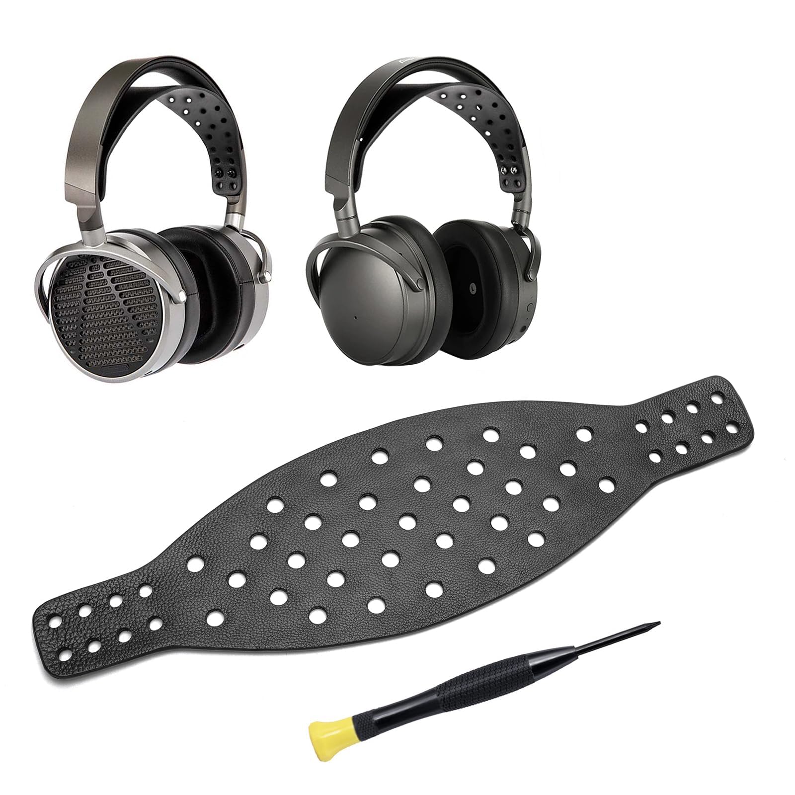 Photo 1 of Voarmaks Wide Lambskin Headband Strap Compatible with Audeze Maxwell Gaming Headset & MM-100 Professional Headphone, Premium Double-Sided Leather Handcrafted, Durable, Comfortable & Cooler