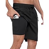 MoFiz Men's Swim Trunks 9" Quick Dry Mens Broad Beach Shorts Stretch Mens Swim Shorts