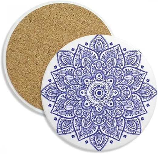 DIYthinker Violet Dekorative klassisches Blumenmuster Stein Getränk