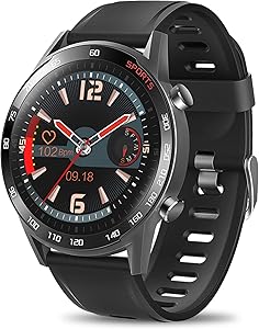 Smart Watch, LCW Fitness Tracker Watch with Heart Rate Blood Pressure Monitor, Blood Oxygen Meter, Body Temperature Measurement, Step Counter, Sleep Tracker, IP67 Waterproof Smartwatch for Men Women