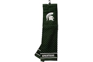 Team Golf NCAA Embroidered Golf Towel, Checkered Scrubber Design, Embroidered Logo