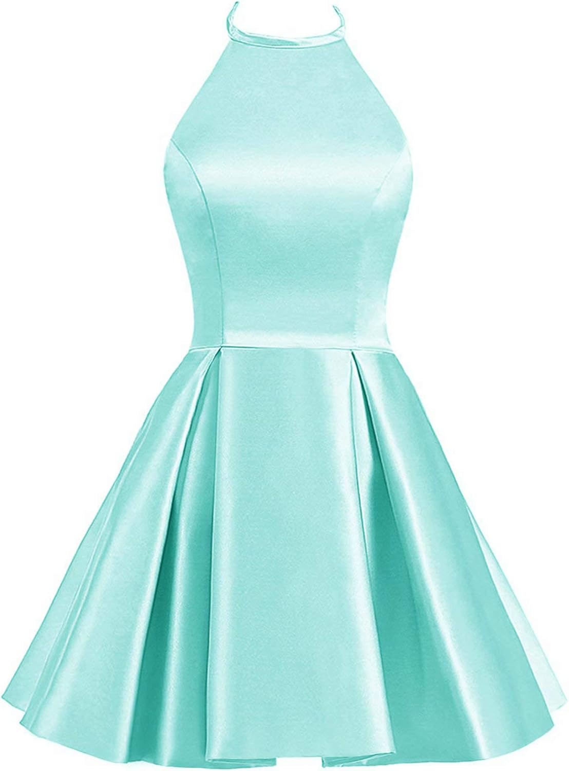 Fankeshi Sexy Short A-Line Homecoming Dress for Juniors Halter Formal