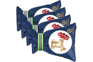 Gonlei Outside Faucet Covers for Winter Spigot Covers Winter Insulated Hose Bib Faucet Cover Freeze Protection Socks 4pack 5.5"W X 7.4“