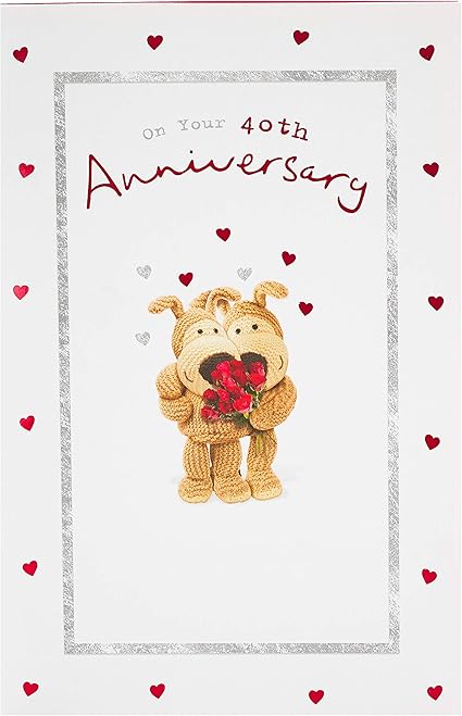 Biglietto Di Auguri Per Il 40 Anniversario Di Matrimonio Con Rubino Biglietto Di Anniversario Per Coppia Design Carino Amazon It Cancelleria E Prodotti Per Ufficio