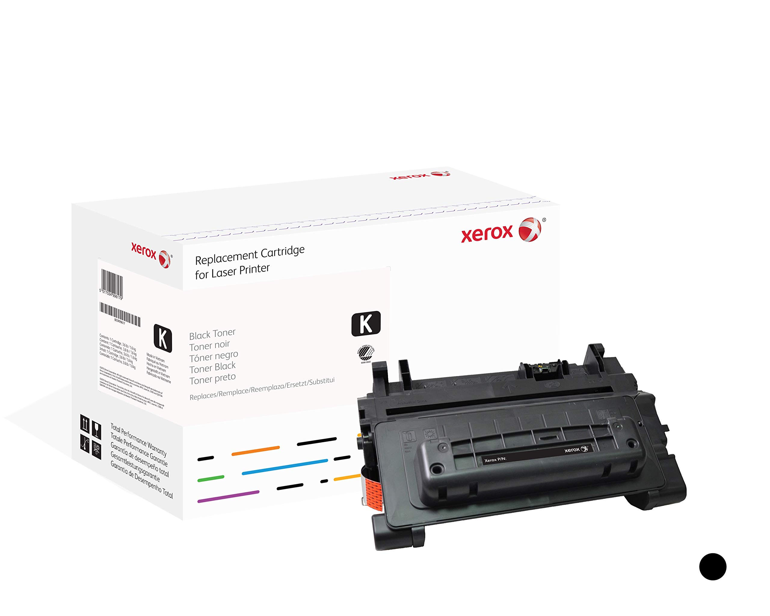 Xerox Compatible Black Toner Cartridge for Use in HP LJ Enterprise M4555 MFP Equivalent to HP 90A /CE390A One Size