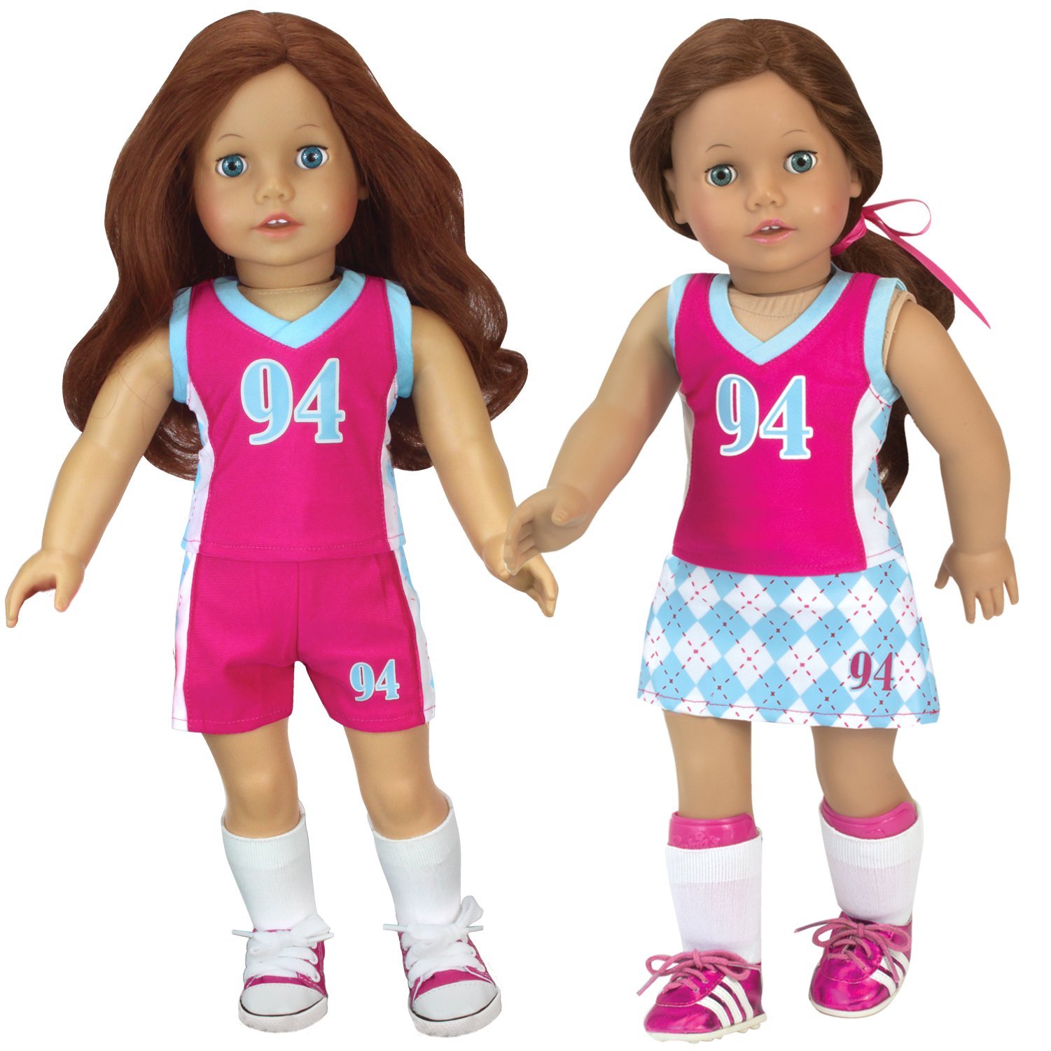 Doll Sports Uniform by Sophia's, 3 Piece Sports Outfit for 18 Inch