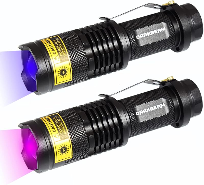 DARKBEAM UV Torch 365nm 395nm Dual Mini Ultraviolet Flashlight
