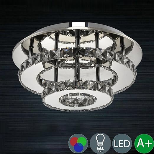 Moderne Clair Cristal Plafond Lampe Creative Ronde Lampe Led