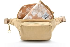Ditty Co. - Lanikai Small Diaper Bag - Portable Changing Pad - Crossbody Bags For Women - Fanny Pack - Baby Travel Essentials (Natural Tan)