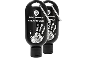 EVMT Brands Liquid Chalk, Mess-Free Gym Chalk for Weightlifting, Gymnastics, Rock Climbing, Dancing. Sweat-Resistant and Long