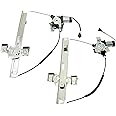 Garage-Pro Rear Driver and Passenger Side Window Regulator Set Compatible with Hummer H2 2003-2009, Power, with Motor, Set of 2
