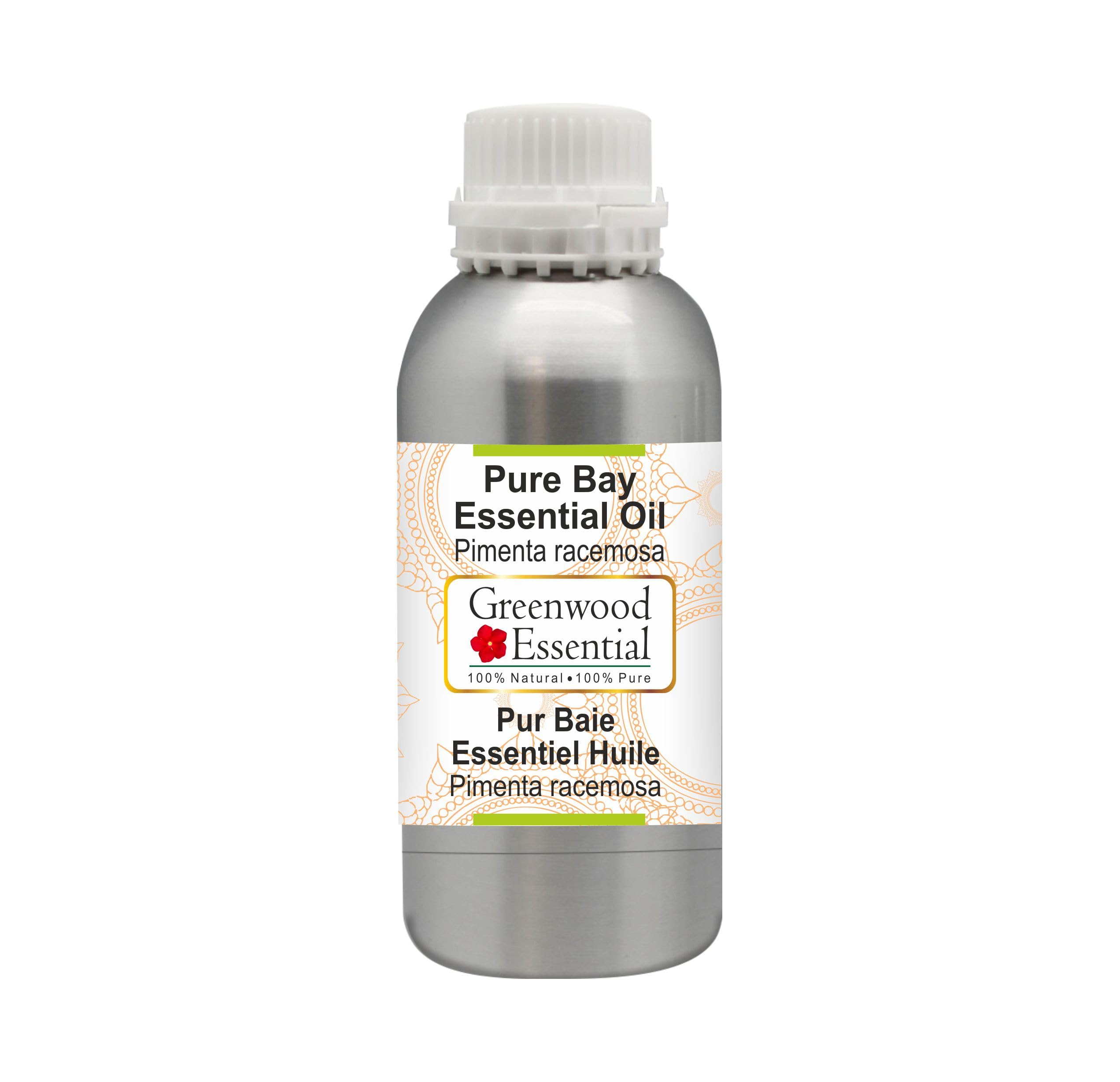 Greenwood Essential Pure Bay Essential Oil (Pimenta racemosa) Steam Distilled 300ml (10 oz)