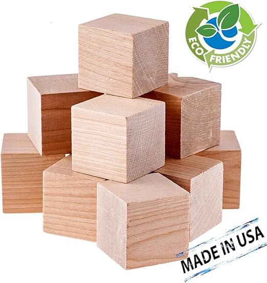 plain wood blocks for crafts