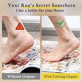 fowong Non Slip Rug Underlay 80 x 150cm PVC Gripper for Home Office Car view 3