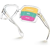 VISOONE Oversized Progressive Multifocal Anti-Fog Reading Glasses with Blue Light Blocking Fashion Readers Women Harvard