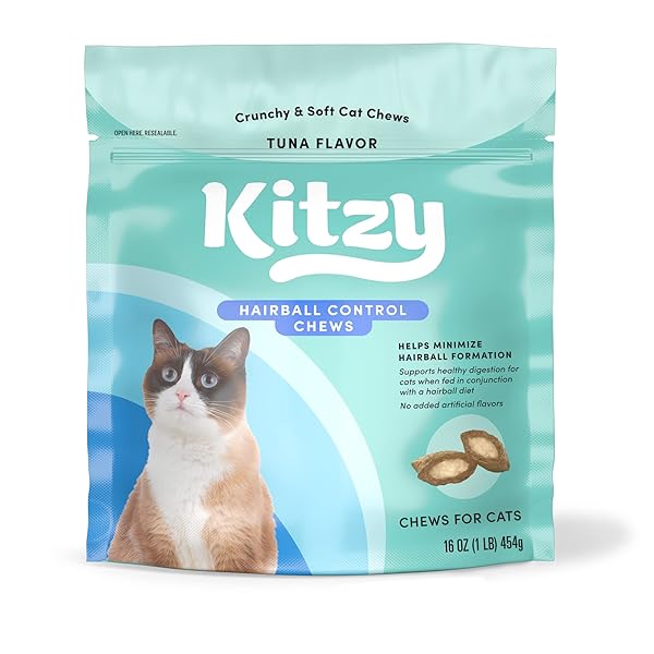 AMAZON BRAND – KITZY HAIRBALL CONTROL CRUNCHY AND...
