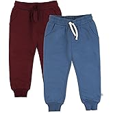 HonestBaby Baby-Boys 2-Pack Sweatpants 100% Organic Cotton for Infant Baby Boys, Girls