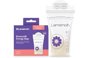 Lansinoh Breastmilk Storage Bags, 100 Count, BPA Free and BPS Free (Packaging May Vary)