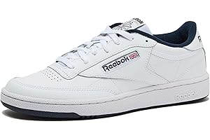 Reebok Mens Club C 85 Mens Tennis Shoes, Casual Fashion White Sneakers for Men