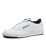 Reebok Men's Club C 85 Walking Shoe, white/navy, 9