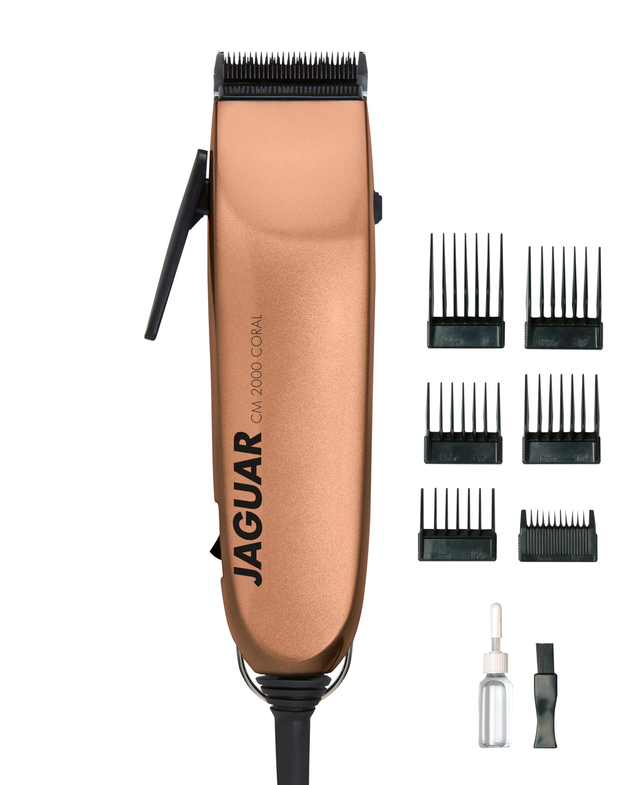 JAGUAR Hair Clipper CM 2000 Coral | Professional Hair Clipper for Mains Operation incl. Attachment Comb Set & Quick-fit System | from The Professional for You