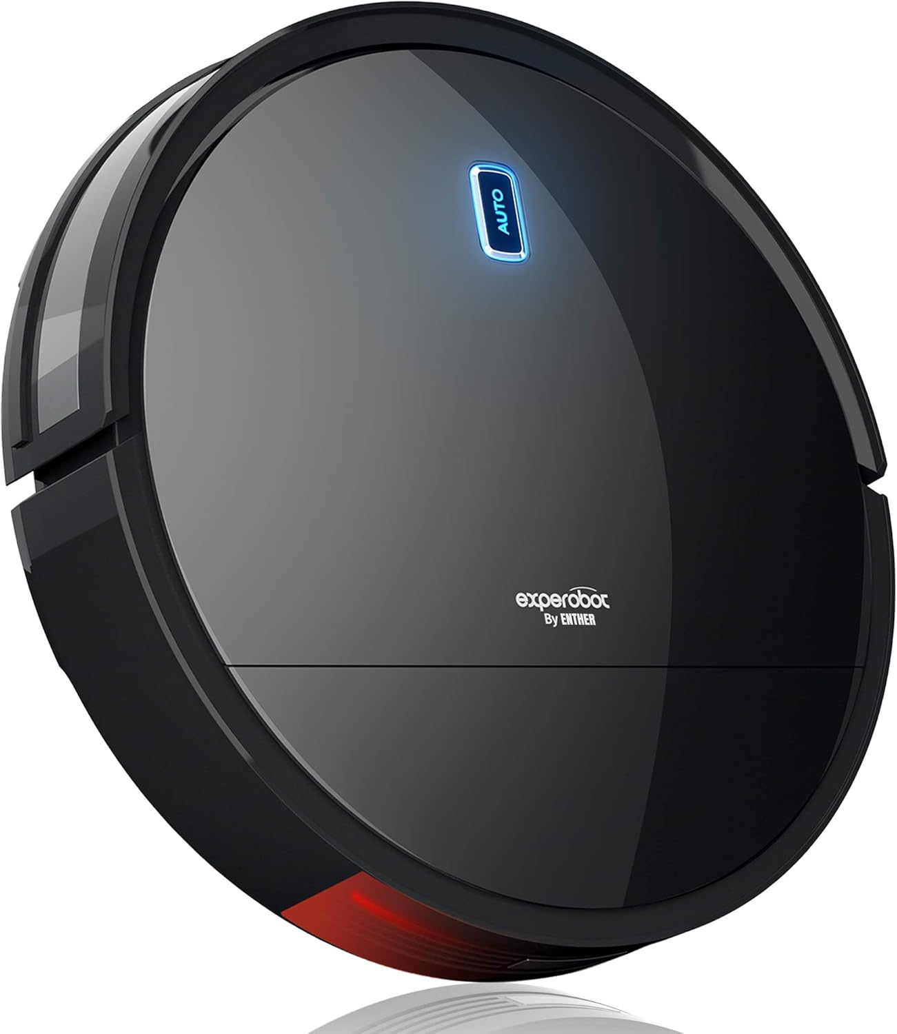 Enther Experobot Robot Vacuum Cleaner, Robotic Vacuum Cleaner with Gyro Lidar Navigation, 1300Pa Strong Suction, 6 Clean Modes, Self-Charging for Pet Hair Hard Floors, Carpet, Black -