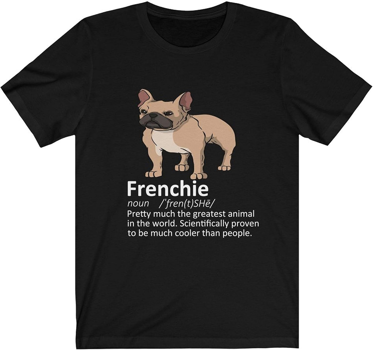 Frenchie Funny Definition TShirt, Cute French Bulldog