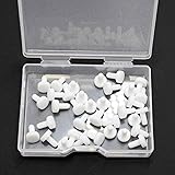 BOPOREAE 35 Pcs 3 mm/0.12 in Silicone Rubber Plug