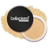 Bellapierre Mineral Foundation SPF 15 – Loose Powder Foundation, Full Coverage Mineral Makeup with Matte Finish – Vegan, Cruelty Free, Hypoallergenic, Oil & Talc Free – 0.32 oz - Nutmeg