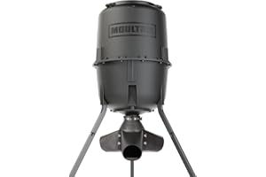 Moultrie Gravity Deer Feeder - Tripod Game Feeder - Easy Conversion Adapter - Protein Pellet Ready - Rugged No-Power Setup for Deer Management