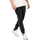 Ma Croix Mens Modern Jogger Pants with Zipper Pockets Slim Fit Casual Fleece Basic Active Sweatpants