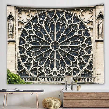 Amazon Com Notre Dame Tapestry Wall Hanging Creative Mulit
