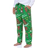 INTIMO Scooby-Doo Pajamas Men's Santa I Can Explain Fleece Lounge PJ Pants