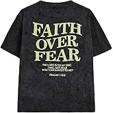 RoseSeek Boy's Letter Print Graphic Tees Short Sleeve Vintage T Shirt Round Neck Summer Tops Streetwear