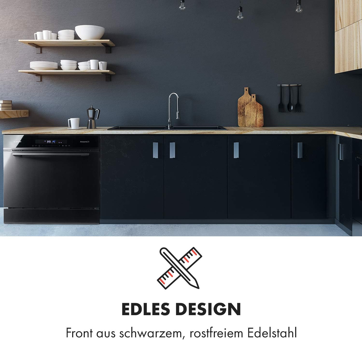 Proclim Dz Rig Tig Cool It Wasserkaraffe Glas 9 4x33x0 1 5 L Dark Blue Geschirr Geschirr Besteck Glaser