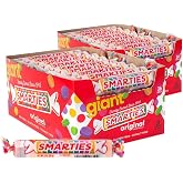 Smarties Candy Giant Rolls - Gluten &amp; Vegan Free - Classic Sweetness From Family Owned Company Since 1949, Peanut &amp; Dairy Free - Individually Wrapped Bulk Halloween Candy- 2.2 Pound (Pack of 2)