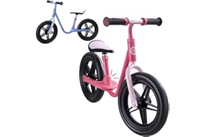AERO MOBILITY iSporter 10inch or 12inch Kids Balance Bike for Toddler 2 Year Old, Boys Girls Ages 2-5, Gift Push Bikes, No Pedal Training Bicycle, with Footrest, Puncture-proof Tyres, and Height Adjustable