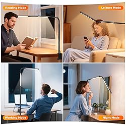 LED Desk Lamp for Home Office, Eye-Caring Desk
