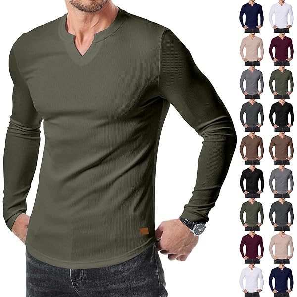 Foweknow T-shirt Henley à Manches Courtes Pour Homme - Col En V - En Lin - Avec Boutons - Couleur Unie - T-shirt De Sport Basique Respirant Léger - T-shirt D'été Vintage