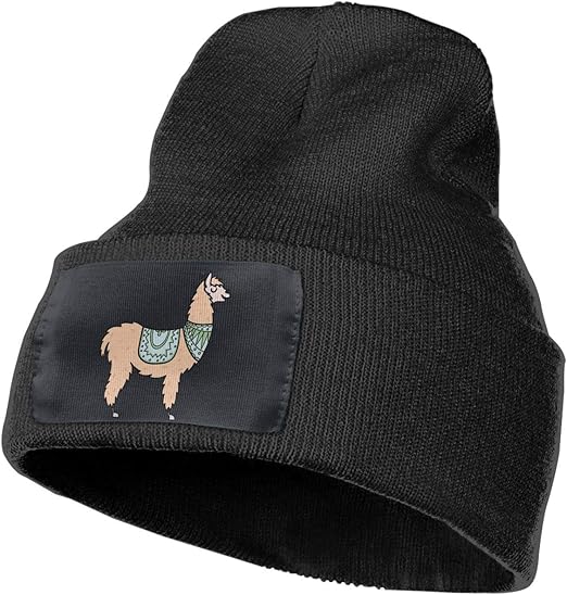 Peru Animal Alpaca Warm Winter Hat Knit Beanie Skull Cap Cuff Beanie