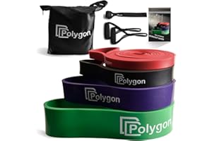 Polygon Pull Up Assist Resistance Exercise Bands, Heavy Duty Assistance Loop Mobility Band, for Body Stretching, Muscle Tonin
