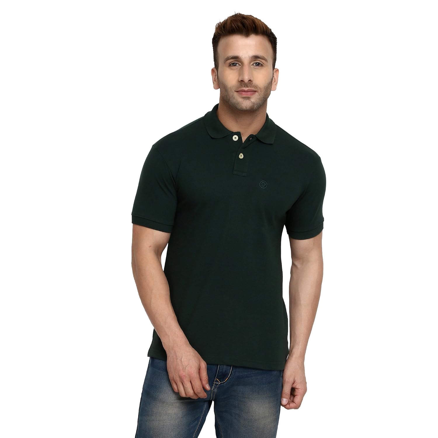 chkokko men's polycotton half sleeve polo t-shirt