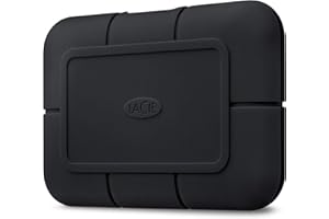 LaCie Rugged SSD Pro 2TB Solid State Drive — USB-C Thunderbolt 3, Drop Shock Dust Water Resistant, for Mac and PC Computer Desktop Laptop, 1 Mo Adobe CC (STHZ2000800)