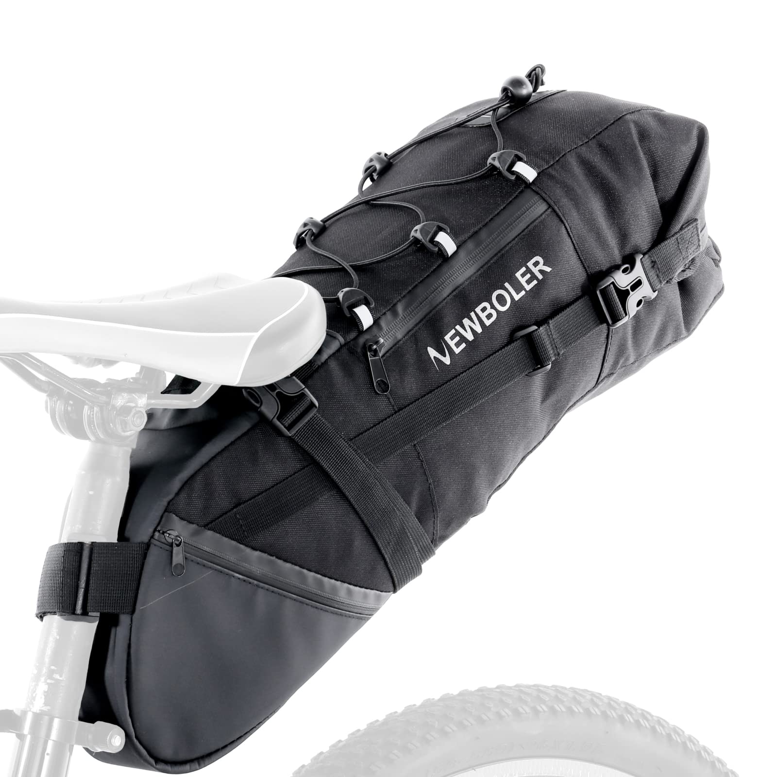 Lixada Bike Saddle Bag 3-10L MTB Bike Seat Pack Large Capacity Bicycle Tail bag Portable Cycling Seat Bag