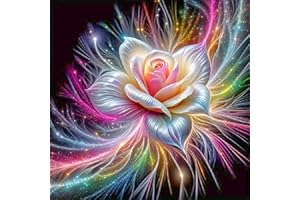 BOHADIY Flower Diamond Art Kits for Adults, Mandala Diamond Paintings Kits for Beginners, Full Drill Round DIY Crafts Kits Gift Home Wall Decor Gifts 12inch