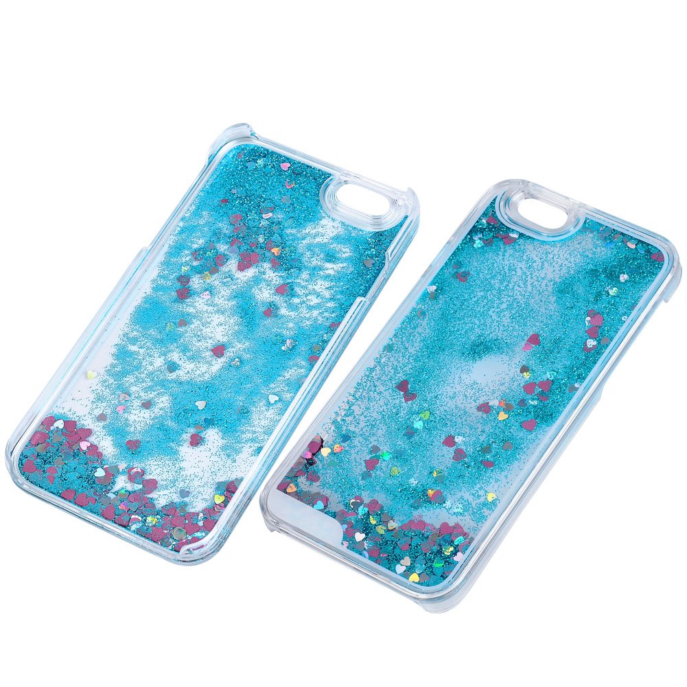iPhone 6 6S Case-Yerwal Glitter Heart Bling Dynamic Liquid Quicksand Clear Case Cover For iPhone 6 6S 4.7\